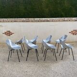 8 tulip chairs by P.Guariche