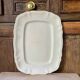 Large antique ivory serving dish from Sarreguemines