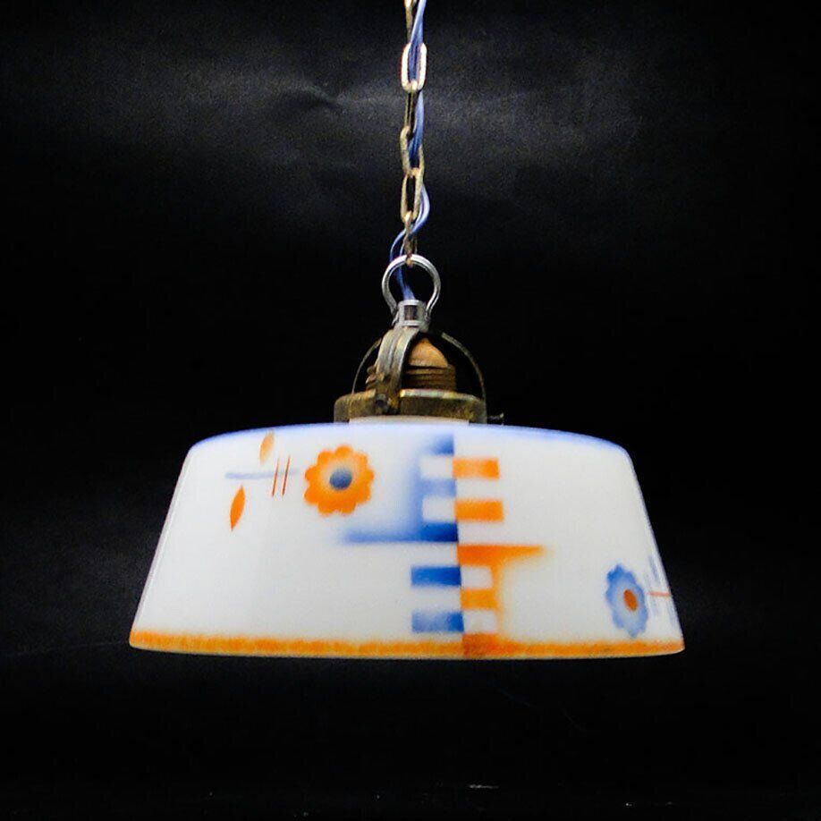 Lampe suspendue Art Déco, Pologne, années 1950