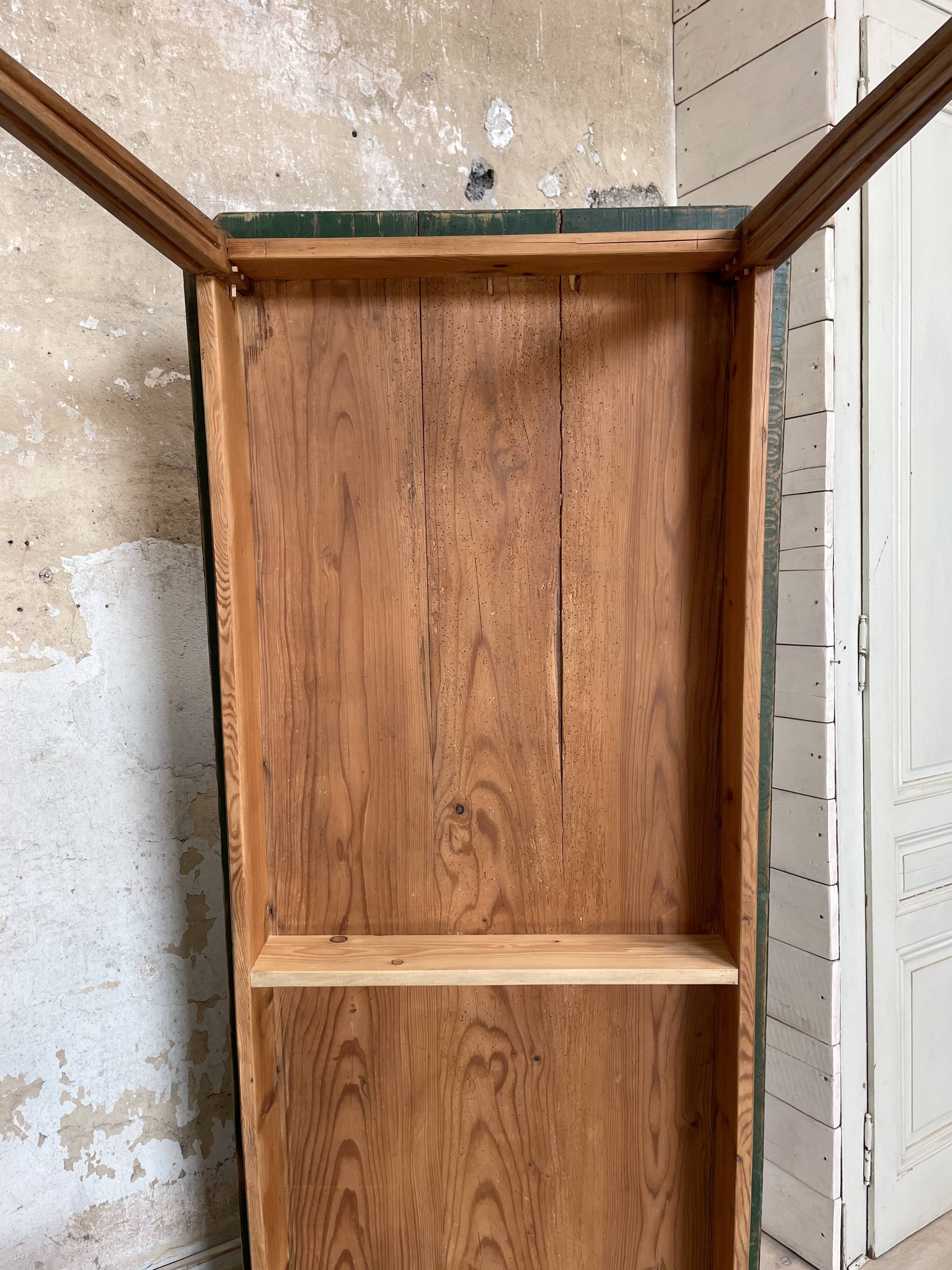 Vintage farm table with spindle legs.