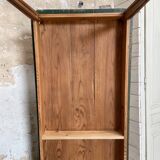 Vintage farm table with spindle legs.