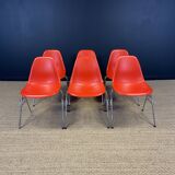 Ensemble de 6 chaises DSS par Charles et Ray Eames Vitra année 2000
