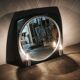 Miroir illuminé de l'ère spatiale italienne par Thema, années 1970