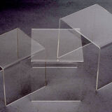 Lucite Set Nesting Tables, 1970s, France