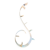 Snail wall shelf in lacquered metal