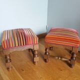 Velvet fabric footrest