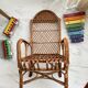 Fauteuil enfant rotin dossier haut
