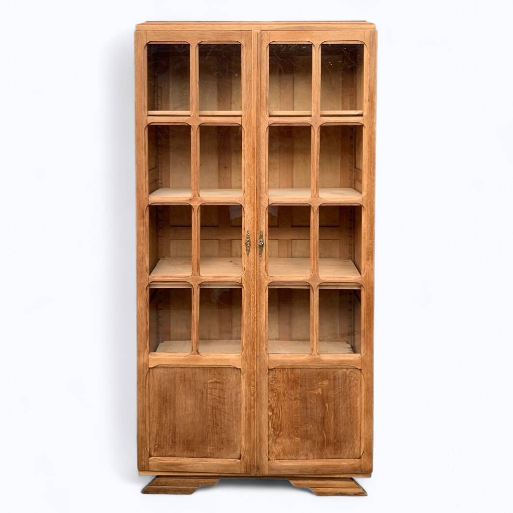 Art Deco Parisian glass-fronted wardrobe, demountable
