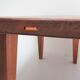 Tabouret bas bois massif années 50 / 60