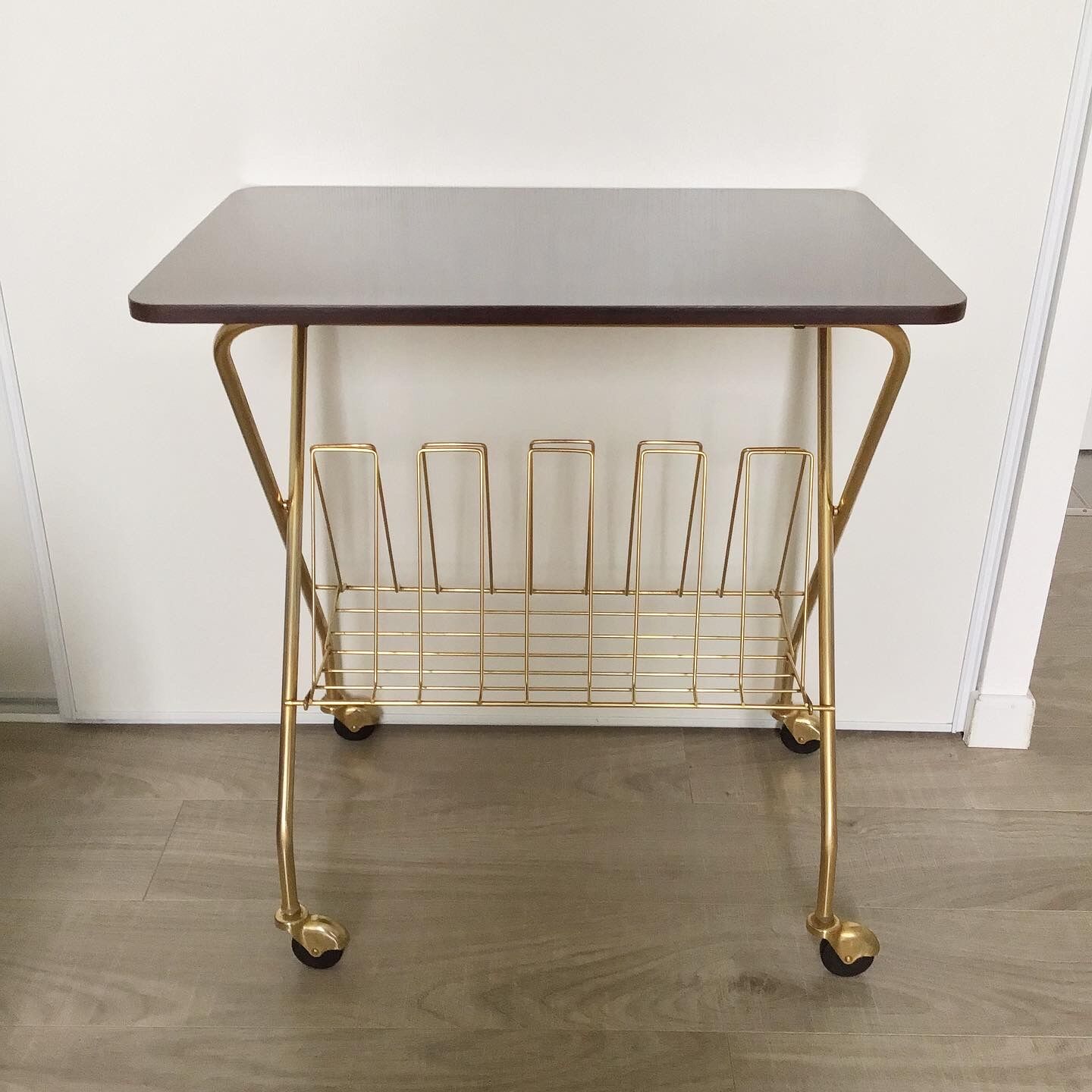 Vintage folding vinyl tray