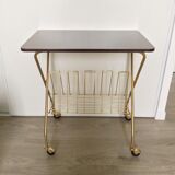 Vintage folding vinyl tray