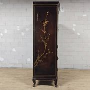 Vintage Chinese cabinet with gold leaf, flowers and birds / oriental