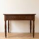 Antique wooden desk with two drawers