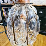 Murano glass hand-blown pendant light, mid-20th century