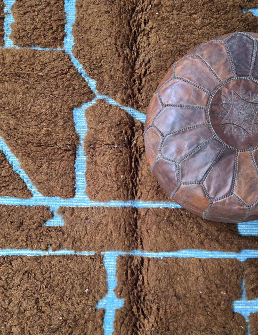 Moroccan Rug Brown Chocolate - 240 x 220 cm