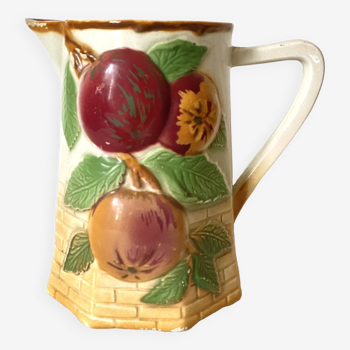 Old pitcher in apple slip