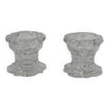Set of 2 Reims glass candle holders