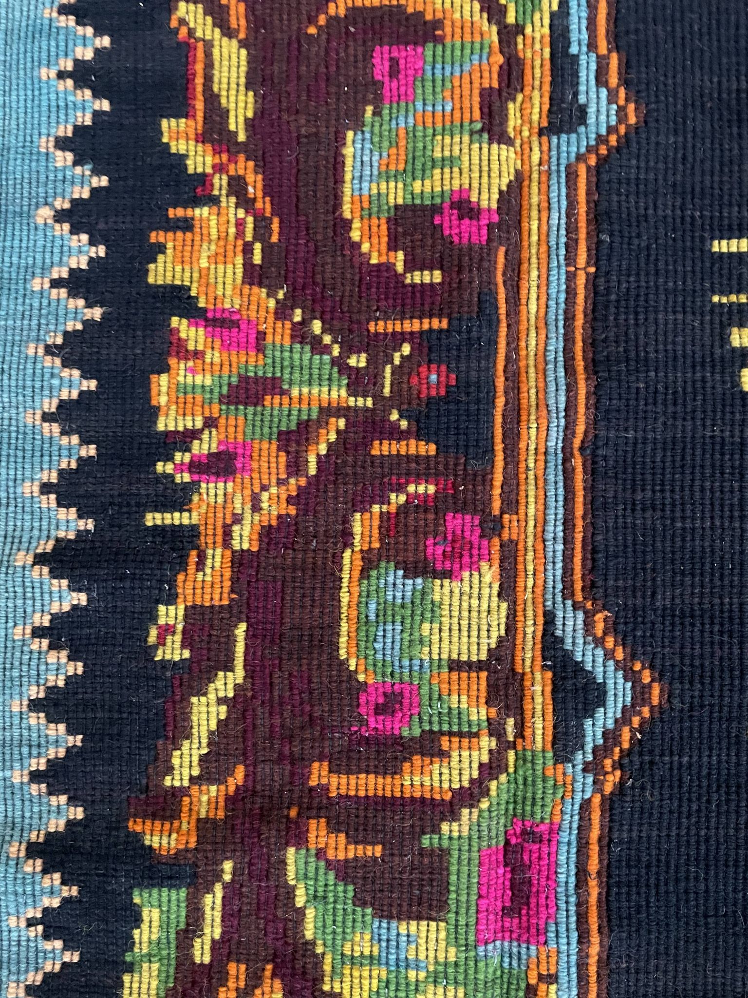 Romanian wool rug, 227x154cm