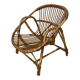 Rattan basket armchair from the 60s and 70s