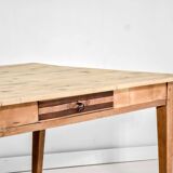 Vintage farmhouse table, oak legs