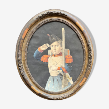 Gravure Enfant Soldat