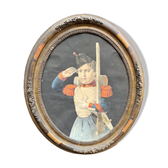 Gravure Enfant Soldat