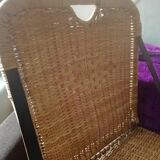 Wicker folding chair