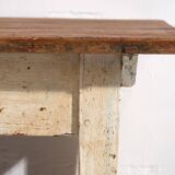 Ancienne table basse blanche (vers 1920)