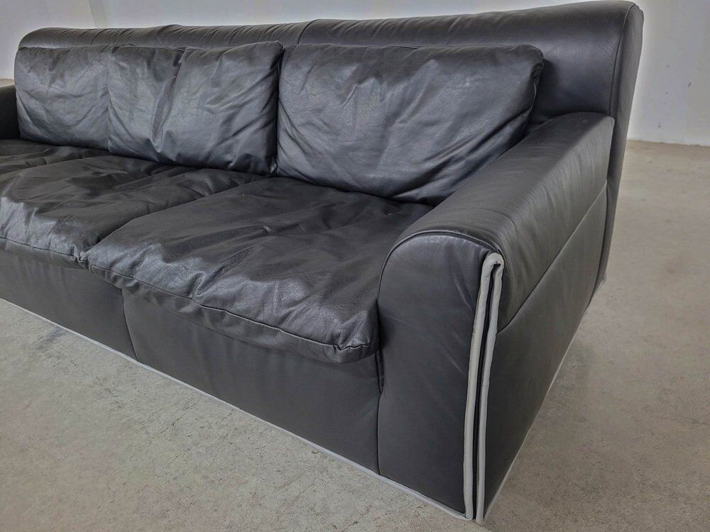 Canapé en cuir Heli par Otto Zapf pour Knoll, années 1980