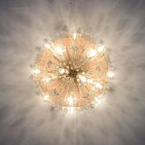 Austrian Flower Ceiling Lamp by Emil Stejnar for Rupert Nikoll, Vienna, Austria, 1950s