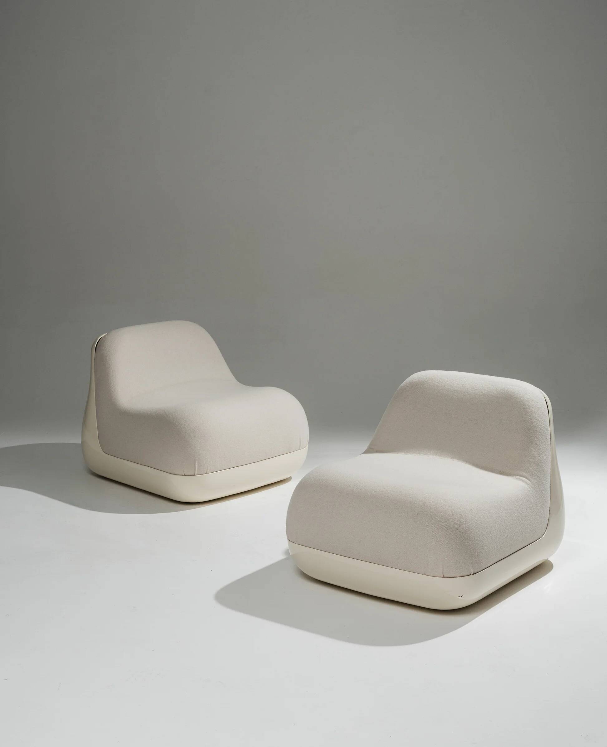Pair of 'Jumbo' armchairs, Rosselli, Saporiti, 1970s