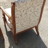 Louis XVI style armchair in solid cherry