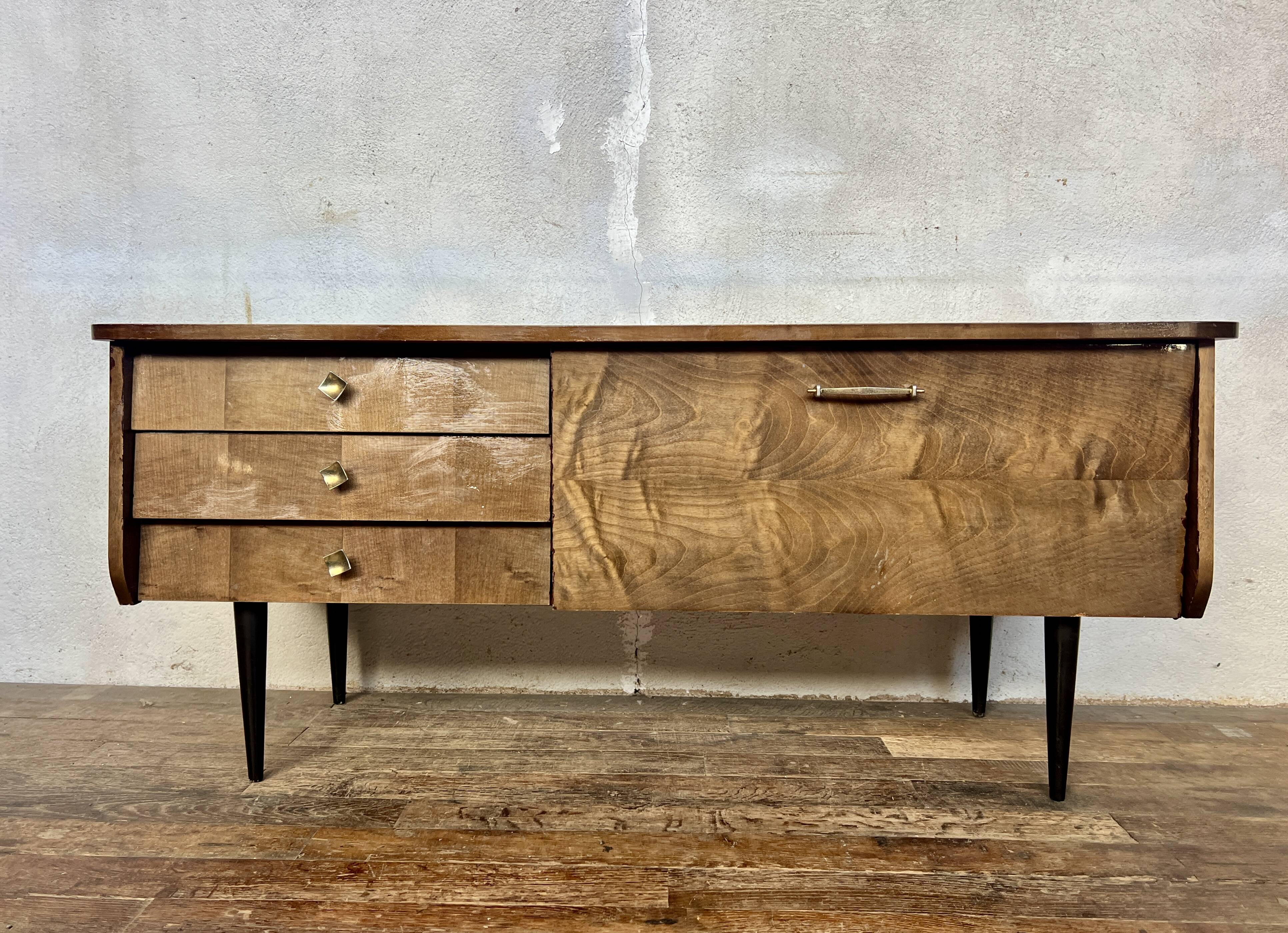 Vintage tv cabinet, scandinavian look, 1960s