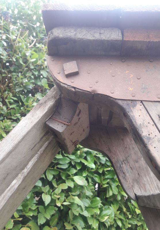 Artisan wooden ladder 6 steps