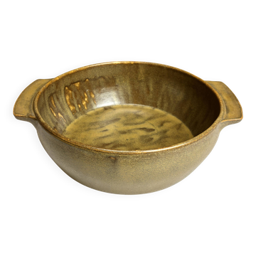 Grande bassine type vasque en grès artisanal