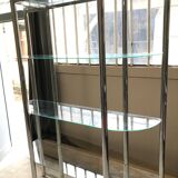 Chrome bookcase of the 70
