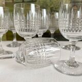 12 Baccarat crystal "Nancy" port wine glasses