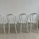 Set of 4 vintage bistro chairs IKEA ÖGLA in white (Thonet style)