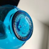 Turquoise blue carafe made in belgium 70s