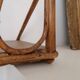 Pair of rattan wall shelves