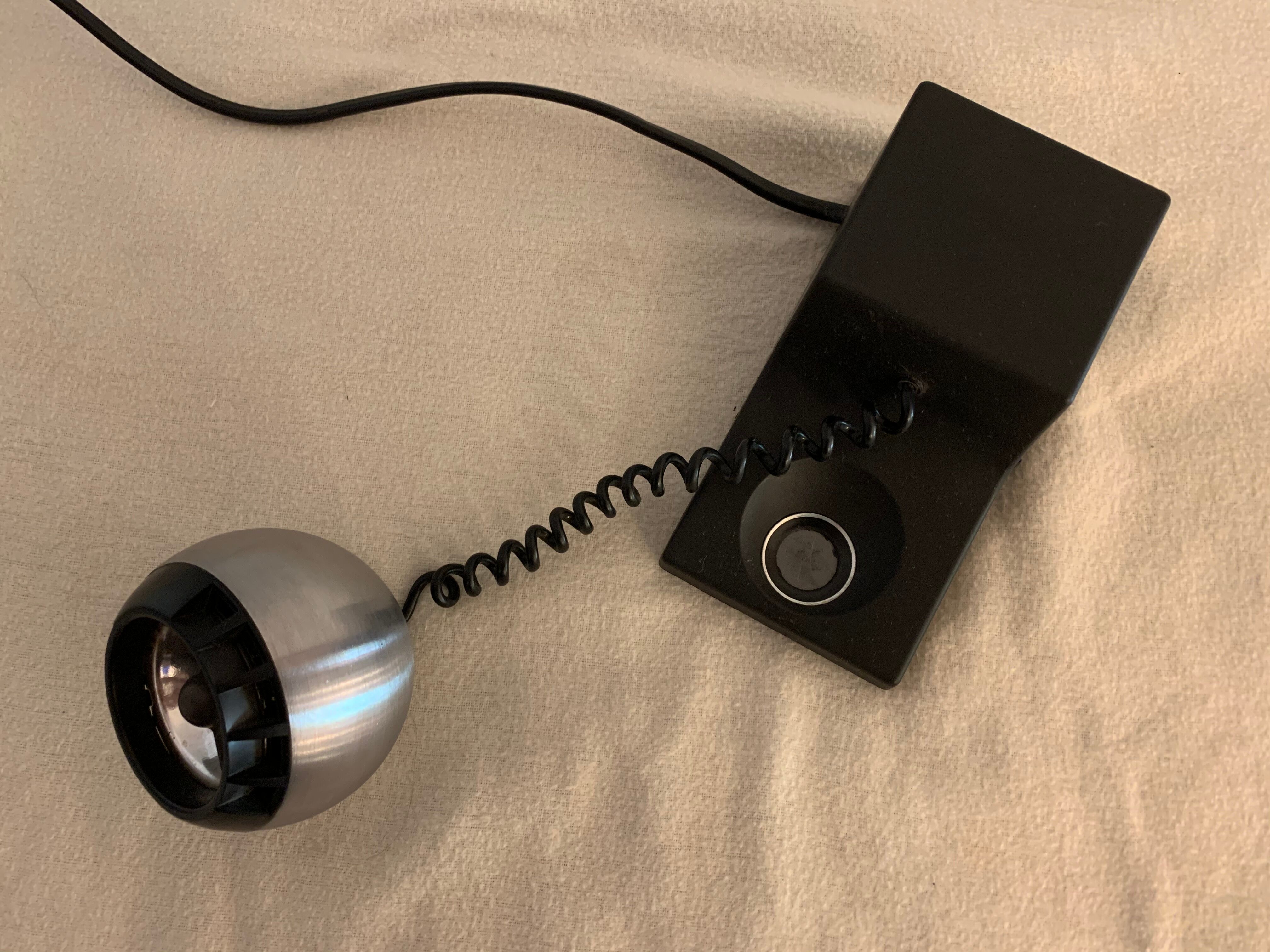 Lampe spot noire articulée Osram 1970