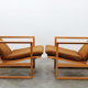 Fauteuils modèle 2254  avec ottomanes par Børge Mogensen pour Fredericia