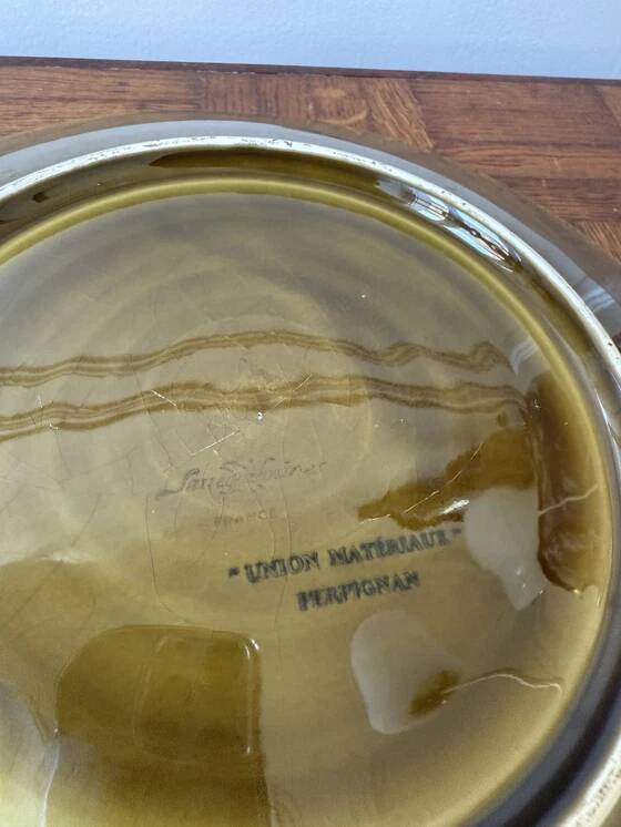 Plat nénuphars Sarreguemines fabriqué en France