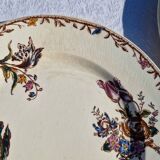 Clairefontaine earthenware plate and fruit bowl set, Saxe model