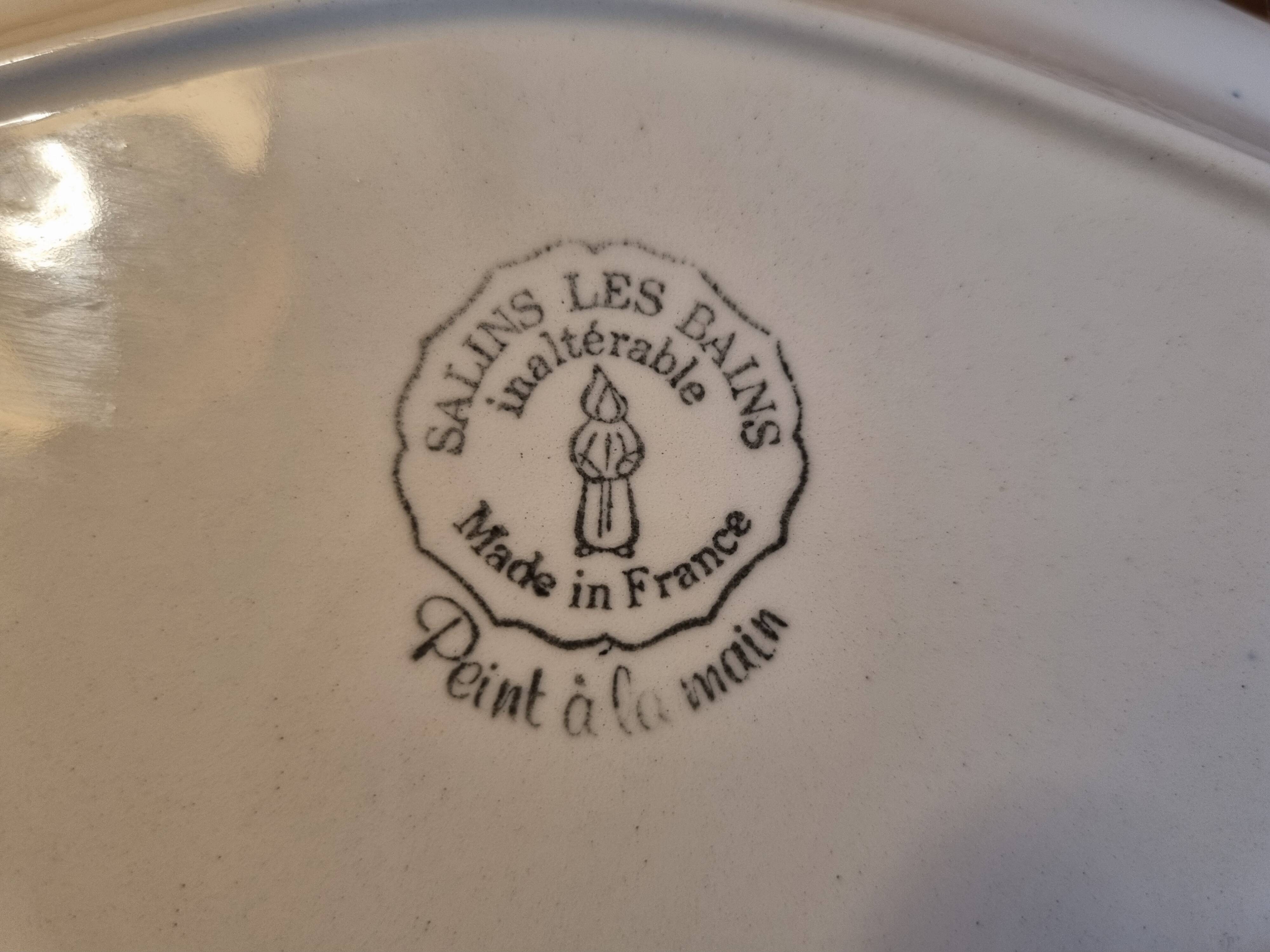 retro tray in French earthenware