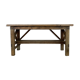 Vintage 1930s industrial work bench in mahogany and oak