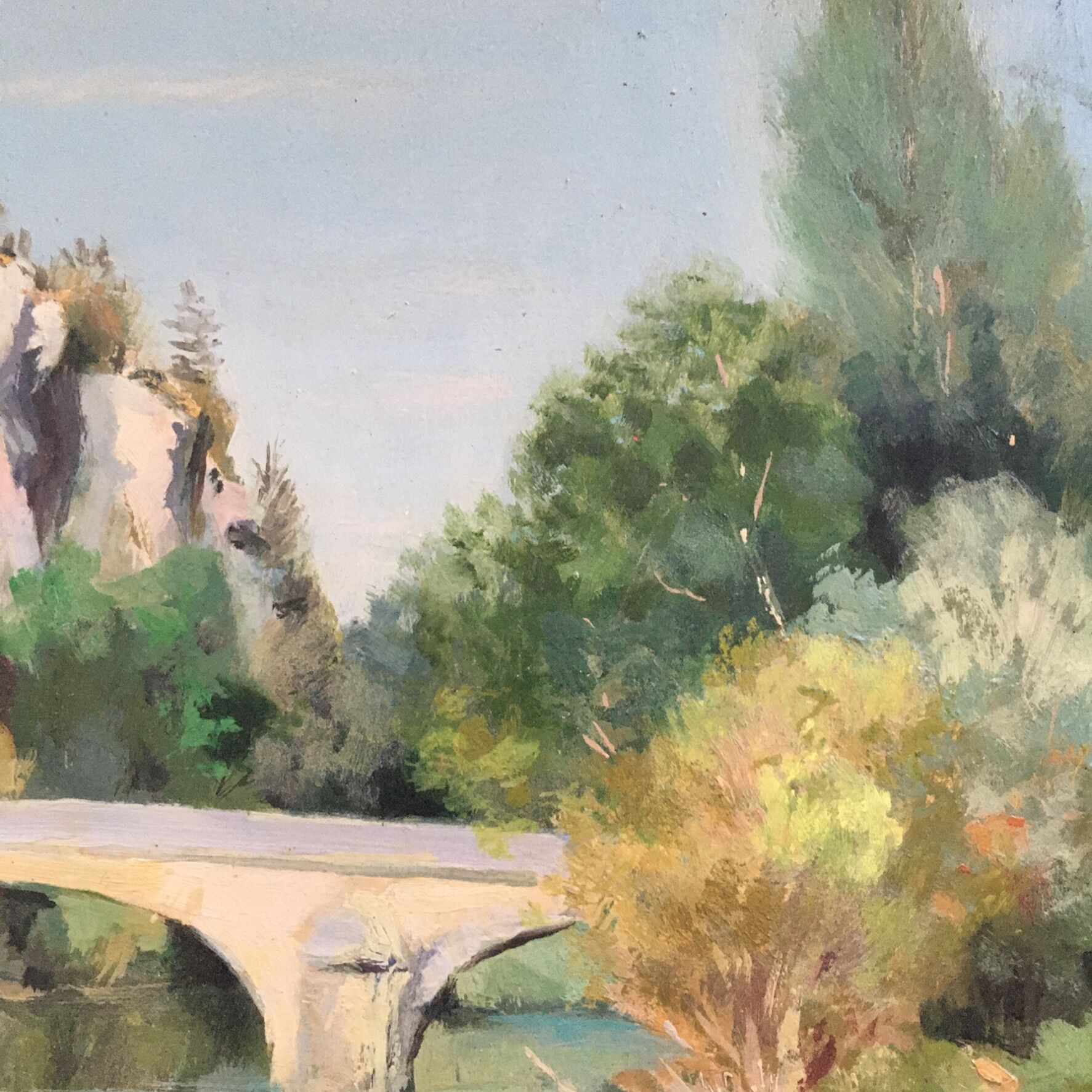 Provençal landscape painting
