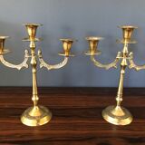 Pair of brass candlesticks