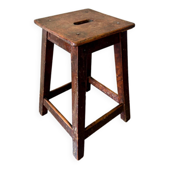 Dark wooden stool