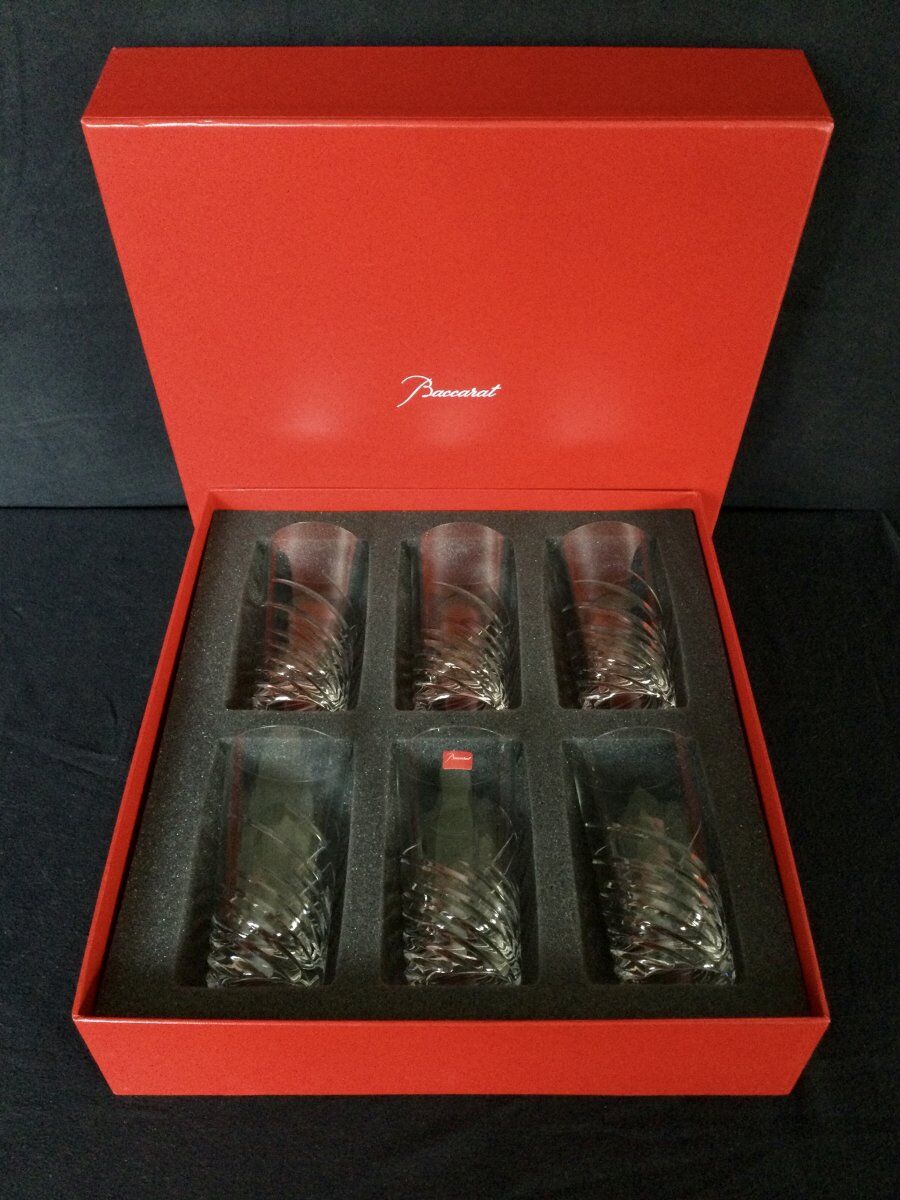 Set of 6 Baccarat and Arik Levy glasses